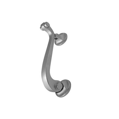 This is an image of a Frelan - Scroll Door Knocker - Satin Chrome  that is availble to order from Trade Door Handles in Kendal.