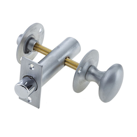 This is an image of a Frelan - Bathroom Bolt c/w Mortice Bolt - Satin Chrome  that is availble to order from Trade Door Handles in Kendal.
