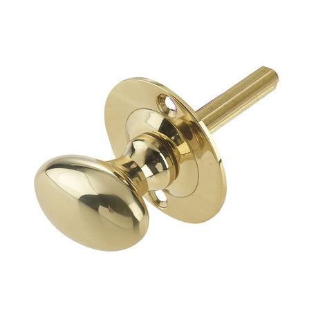 This is an image of a Frelan - Rack Bolt Turn - Polished Brass  that is availble to order from Trade Door Handles in Kendal.