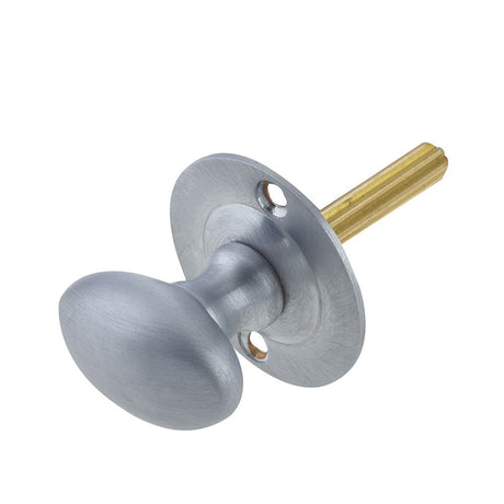 This is an image of a Frelan - Rack Bolt Turn - Satin Chrome  that is availble to order from Trade Door Handles in Kendal.
