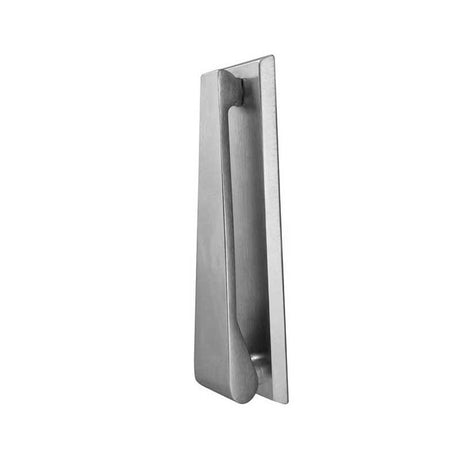 This is an image of a Frelan - Contemporary Door Knocker - Satin Chrome  that is availble to order from Trade Door Handles in Kendal.