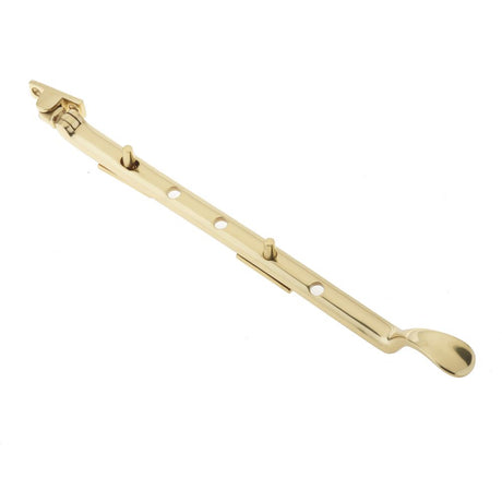 This is an image of a Frelan - 300mm Casement Stay - Polished Brass  that is availble to order from Trade Door Handles in Kendal.
