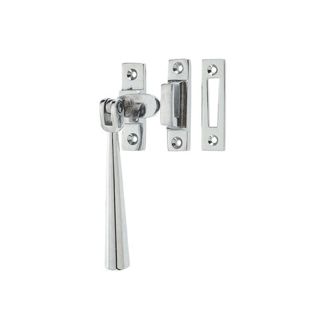 This is an image of a Frelan - Julietta Non Locking Casement Fastener - Polished Chrome  that is availble to order from Trade Door Handles in Kendal.
