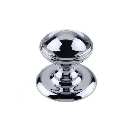 This is an image of a Frelan - Belgravia Centre Door Knob - Polished Chrome  that is availble to order from Trade Door Handles in Kendal.
