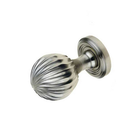 This is an image of a Frelan - Parisian Unsprung Mortice Knobs - Satin Nickel  that is availble to order from Trade Door Handles in Kendal.