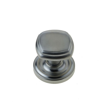 This is an image of a Frelan - Piazza Unsprung Mortice Knobs - Satin Chrome  that is availble to order from Trade Door Handles in Kendal.