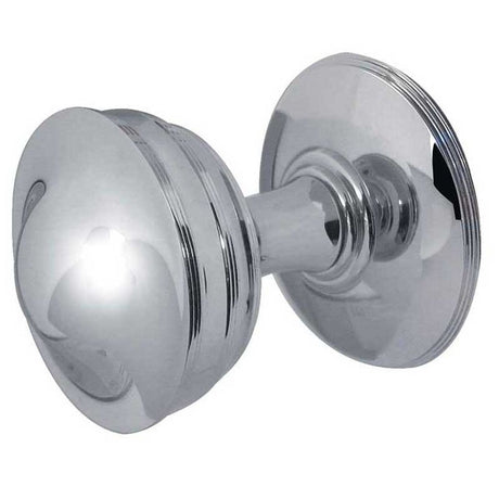This is an image of a Frelan - Crown Unsprung Mortice Knobs - Polished Nickel  that is availble to order from Trade Door Handles in Kendal.