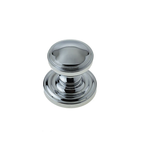 This is an image of a Frelan - Linea Unsprung Mortice Knobs - Polished Chrome  that is availble to order from Trade Door Handles in Kendal.