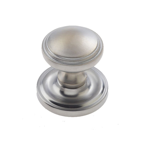 This is an image of a Frelan - Linea Unsprung Mortice Knobs - Satin Chrome  that is availble to order from Trade Door Handles in Kendal.