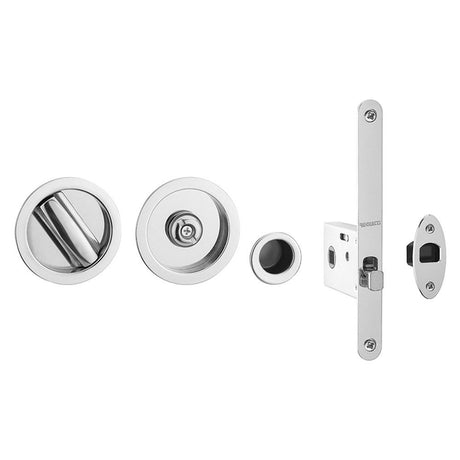 This is an image of a Frelan - BATHROOM SLIDING DOOR KIT ROUND PC 35-38mm  that is availble to order from Trade Door Handles in Kendal.