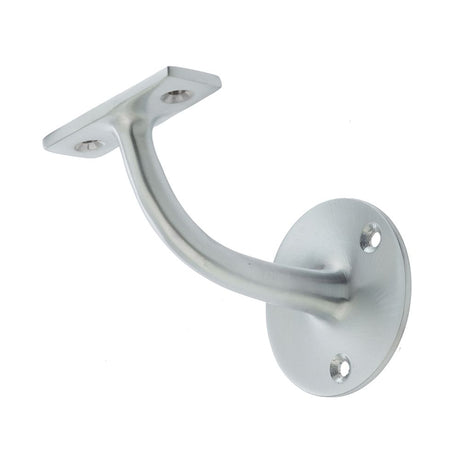 This is an image of a Frelan - 75mm Handrail Bracket - Satin Chrome  that is availble to order from Trade Door Handles in Kendal.