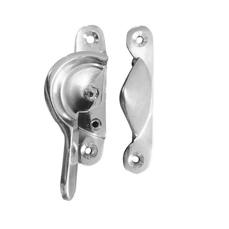 This is an image of a Frelan - Lockable Narrow Fitch Fasteners - Polished Chrome  that is availble to order from Trade Door Handles in Kendal.