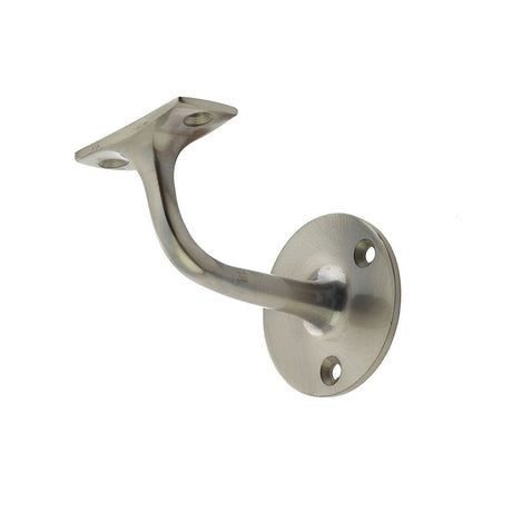 This is an image of a Frelan - 63mm Handrail Bracket (Zinc) - Satin Nickel  that is availble to order from Trade Door Handles in Kendal.