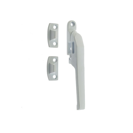 This is an image of a Frelan - WHITE Non locking casement fastener  that is availble to order from Trade Door Handles in Kendal.