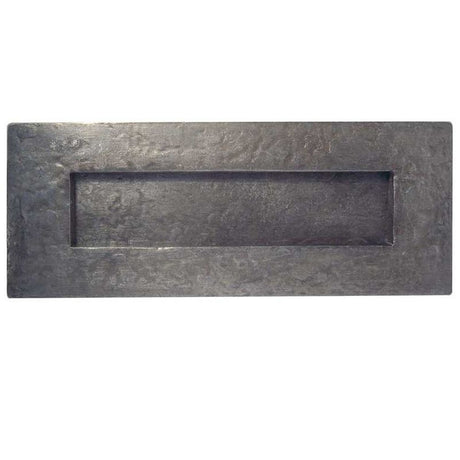 This is an image of a Frelan - Letterplate Overall 260 x 80mm - Pewter  that is availble to order from Trade Door Handles in Kendal.