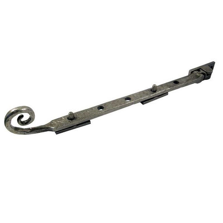 This is an image of a Frelan - Monkey Tail Casement Stay 300mm - Pewter  that is availble to order from Trade Door Handles in Kendal.