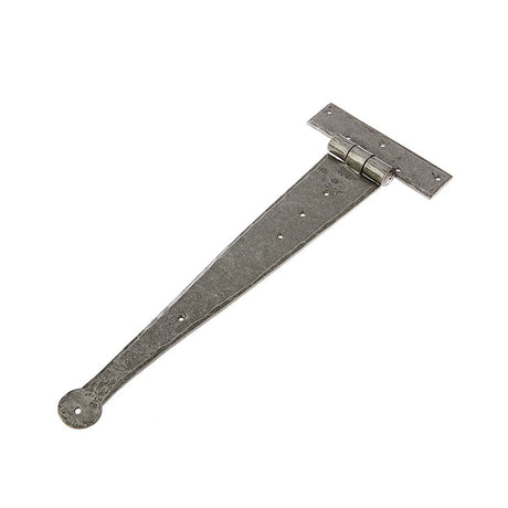 This is an image of a Frelan - Valley Forge 370mm Tee Hinges - Pewter  that is availble to order from Trade Door Handles in Kendal.