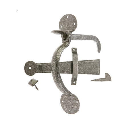 This is an image of a Frelan - Valley Forge Suffolk Latch - Pewter  that is availble to order from Trade Door Handles in Kendal.