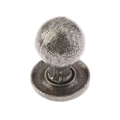 This is an image of a Frelan - Valley Forge Round Cabinet Knob - Pewter  that is availble to order from Trade Door Handles in Kendal.