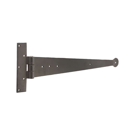 This is an image of a Frelan - Valley Forge 370mm Tee Hinges - Black  that is availble to order from Trade Door Handles in Kendal.
