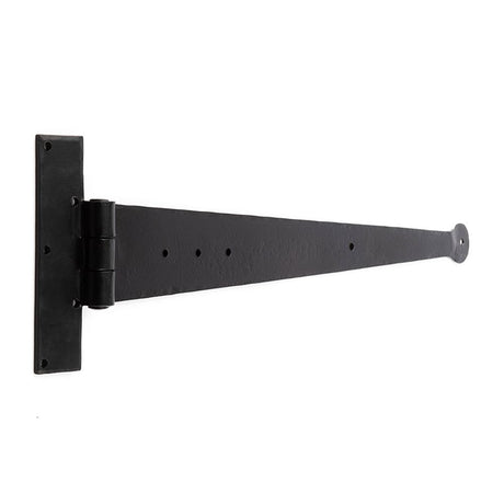 This is an image of a Frelan - Valley Forge 445mm Tee Hinges - Black  that is availble to order from Trade Door Handles in Kendal.