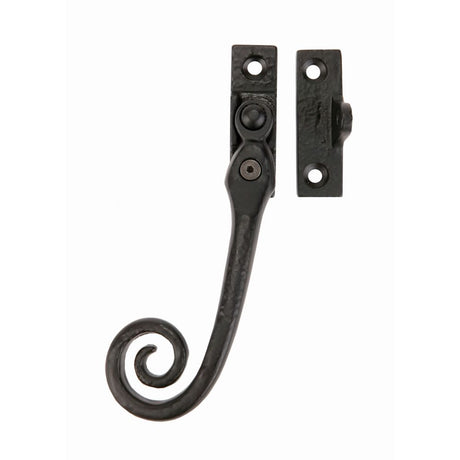 This is an image of a Ludlow - Locking Casement Fastener L/H - Black Antique that is availble to order from Trade Door Handles in Kendal.