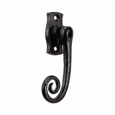 This is an image of a Ludlow - Locking Espagnolette Fastener L/H - Black Antique that is availble to order from Trade Door Handles in Kendal.