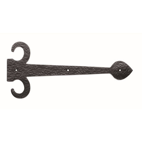 This is an image of a Ludlow - Sword Hinge Front 463mm - Black Antique that is availble to order from Trade Door Handles in Kendal.