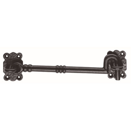 This is an image of a Ludlow - Cabin Hook 203mm - Black Antique  that is availble to order from Trade Door Handles in Kendal.