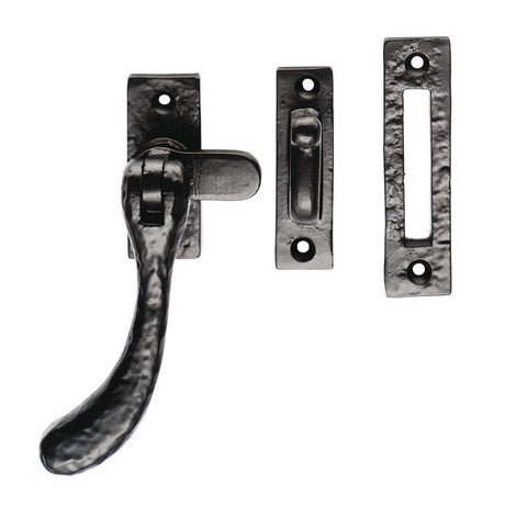 This is an image of a Ludlow - Bulb End Casement Fastener - Black Antique that is availble to order from Trade Door Handles in Kendal.