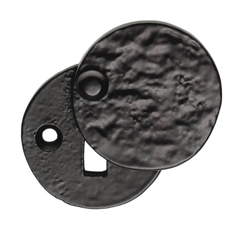 This is an image of a Ludlow - Covered Escutcheon - Black Antique that is availble to order from Trade Door Handles in Kendal.
