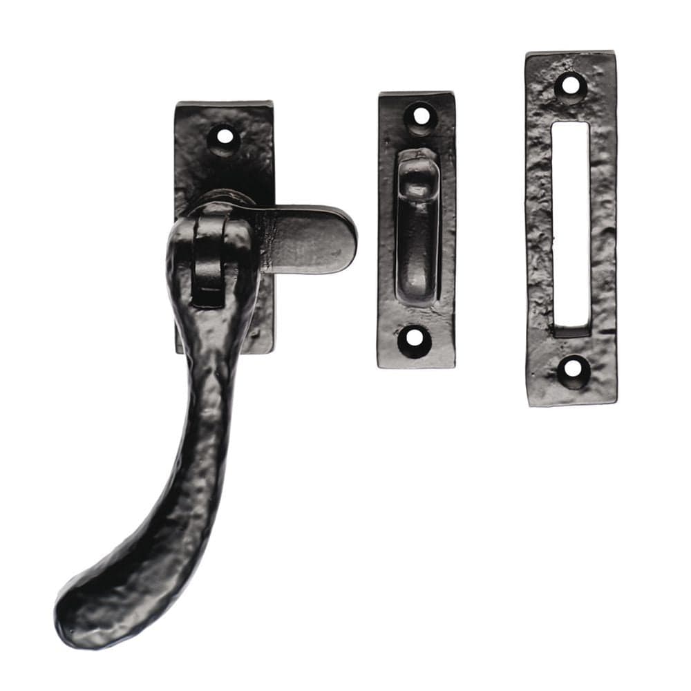 Ludlow Foundries Window Furniture Antique Black / No / Mortice & Hook Place Ludlow - Bulb End Casement Fastener - Black Antique
