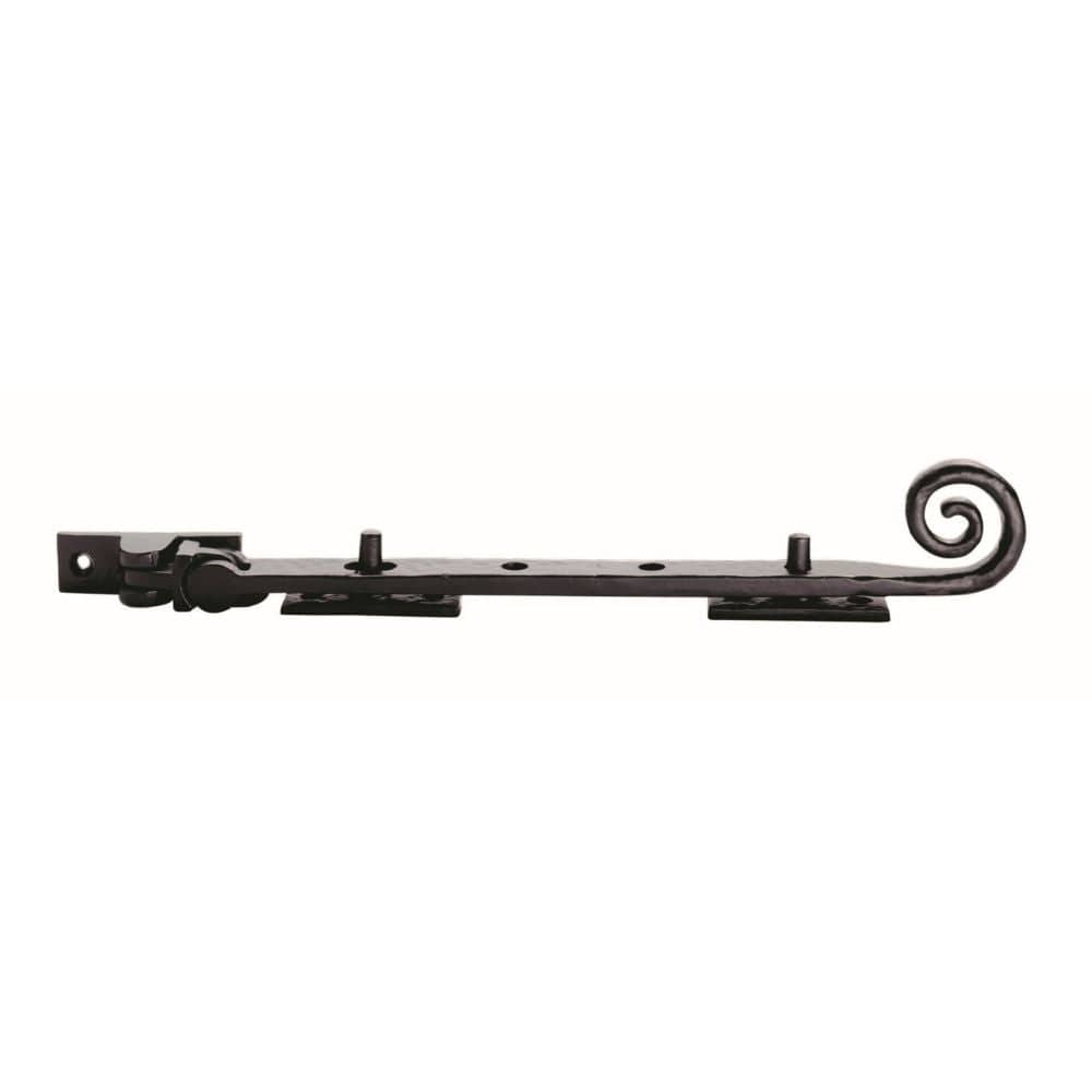 Ludlow Foundries Window Furniture Antique Black / 12"/300mm Ludlow - Curly Tail Casement Stay 305mm - Black Antique