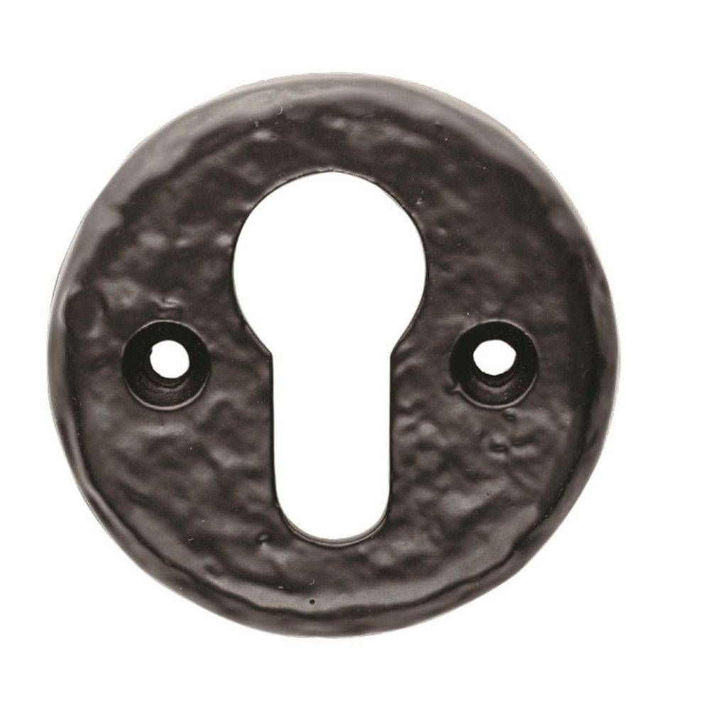 Ludlow Foundries Door Furniture Antique Black / Euro Profile Escutcheons Ludlow - Euro Escutcheon - Black Antique