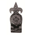 Ludlow Foundries Door Furniture Antique Black / Rim Profile Cylinder Pulls Ludlow - Fleur de lys' Rim Cylinder Pull - Black Antique