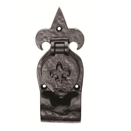 Ludlow Foundries Door Furniture Antique Black / Rim Profile Cylinder Pulls Ludlow - Fleur de lys' Rim Cylinder Pull - Black Antique