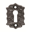 Ludlow Foundries Door Furniture Antique Black / Mortice Key Profile Escutcheons Ludlow - Floral Escutcheon - Black Antique