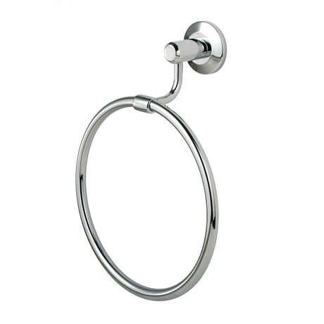 This is an image of a Carlisle Brass - Tempo Towel Ring - Polished Chrome that is availble to order from Trade Door Handles in Kendal.