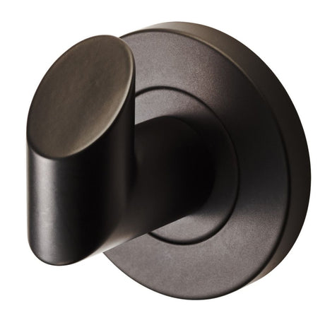 This is an image of a Carlisle Brass - Stainless Steel Robe Hook - Matt Black that is availble to order from Trade Door Handles in Kendal.