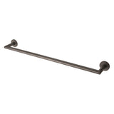 This is an image of a Carlisle Brass - Stainless Steel Single Towel Rail - Matt Black that is availble to order from Trade Door Handles in Kendal.