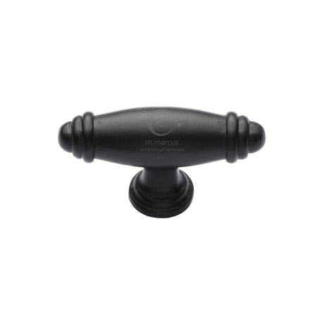 M.Marcus Cabinet Hardware Matt Black / Cabinet Knobs M.Marcus - Black Iron Rustic Cabinet Knob Artisan Design 80mm