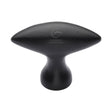 M.Marcus Cabinet Hardware Matt Black / Cabinet Knobs / 50mm Dia. M.Marcus - Black Iron Rustic Cabinet Knob Elliptic Design 50mm