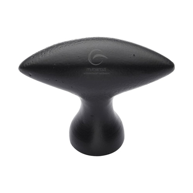 M.Marcus Cabinet Hardware Matt Black / Cabinet Knobs / 50mm Dia. M.Marcus - Black Iron Rustic Cabinet Knob Elliptic Design 50mm