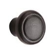 M.Marcus Cabinet Hardware Matt Black / Cabinet Knobs / 38mm Dia. M.Marcus - Black Iron Rustic Cabinet Knob Newport Design 38mm