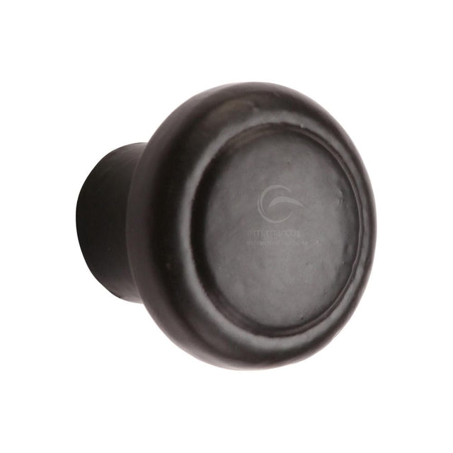 M.Marcus Cabinet Hardware Matt Black / Cabinet Knobs / 38mm Dia. M.Marcus - Black Iron Rustic Cabinet Knob Newport Design 38mm