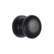 M.Marcus Cabinet Hardware Matt Black / Cabinet Knobs / 25mm Dia. M.Marcus - Black Iron Rustic Cabinet Knob on Round Plate Round Design 25mm