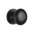 M.Marcus Cabinet Hardware Matt Black / Cabinet Knobs / 32mm Dia. M.Marcus - Black Iron Rustic Cabinet Knob on Round Plate Round Design 32mm