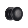 M.Marcus Cabinet Hardware Matt Black / Cabinet Knobs / 38mm Dia. M.Marcus - Black Iron Rustic Cabinet Knob on Round Plate Round Design 38mm