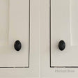 M.Marcus Cabinet Hardware Matt Black / Cabinet Knobs / 38mm Dia. M.Marcus - Black Iron Rustic Cabinet Knob Oval Design 38mm