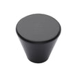 M.Marcus Cabinet Hardware Matt Black / Cabinet Knobs / 32mm Dia. M.Marcus - Black Iron Rustic Cabinet Knob Round Cone Design 32mm